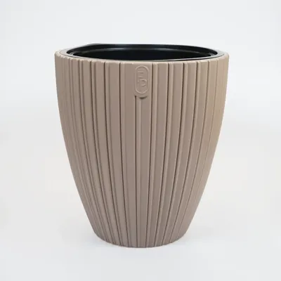 Vita bloempot Mika 40 taupe