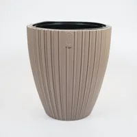 Vita bloempot Mika 40 taupe
