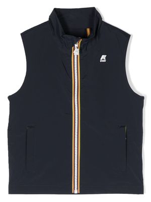 K-Way gilet zippé à patch logo - Bleu