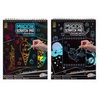 Grafix Magisch scratch blok a4