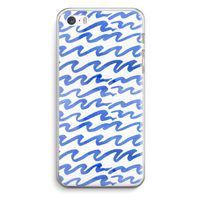 Blauwe golven: iPhone 5 / 5S / SE Transparant Hoesje