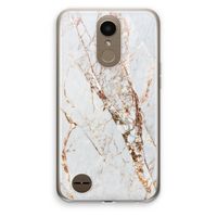 Goud marmer: LG K10 (2017) Transparant Hoesje