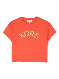 Michael Kors Kids t-shirt en coton à logo imprimé - Orange