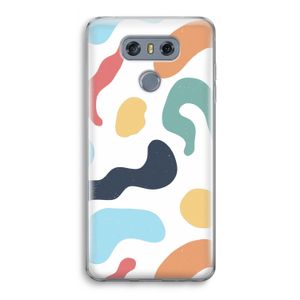 Memphis Shapes Blue: LG G6 Transparant Hoesje