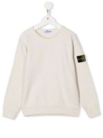 Stone Island Junior sweat à patch logo - Tons neutres - thumbnail