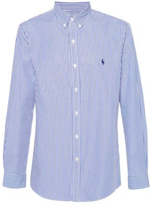 Polo Ralph Lauren chemise en coton à rayures - Bleu