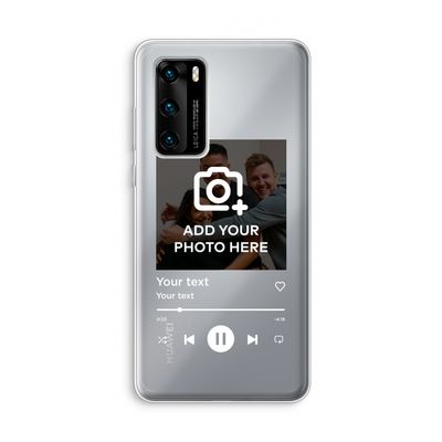 Music Player: Huawei P40 Transparant Hoesje