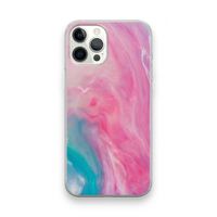 Roze explosie: iPhone 12 Pro Max Transparant Hoesje