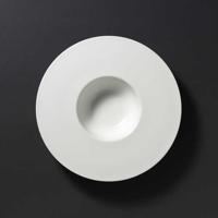 DIBBERN - Cross-White Pure - Diep bord brede rand 26cm 0,25l mat