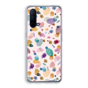 Terrazzo Memphis Pink: OnePlus Nord CE 5G Transparant Hoesje