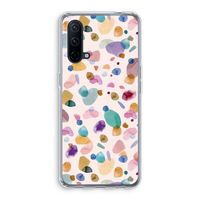 Terrazzo Memphis Pink: OnePlus Nord CE 5G Transparant Hoesje
