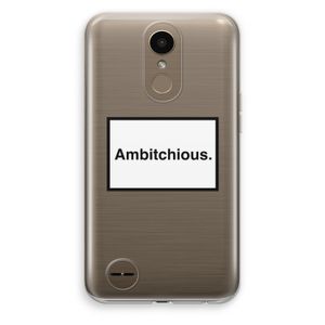 Ambitchious: LG K10 (2017) Transparant Hoesje