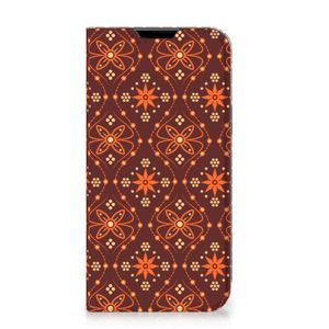 Apple iPhone 14 Plus Hoesje met Magneet Batik Brown