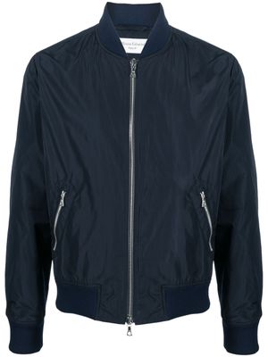 Officine Generale veste bomber zippée à effet de brillance - Bleu