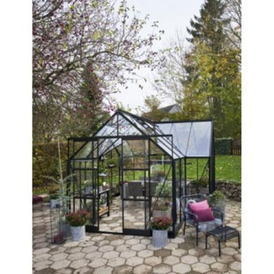 Tuinkamer Garden Room 12,9 zwart 3 mm veiligheidsglas - Royal well
