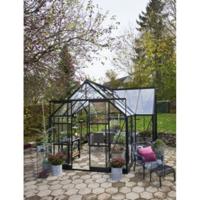 Tuinkamer Garden Room 12,9 zwart 3 mm veiligheidsglas - Royal well