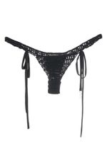 The Mannei bas de bikini en crochet - Noir