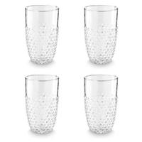 vtwonen Longdrinkglazen Dots - Glazen - Set van 4 Drinkglazen - 400 ml - thumbnail