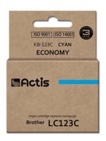 Actis KB-123C inkt (vervanging Brother LC123C/LC121C; Standaard; 10 ml; blauw)