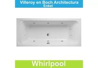 Ligbad Villeroy & Boch Architectura 180x80 cm Balboa Whirlpool systeem Enkel Villeroy en Boch - thumbnail