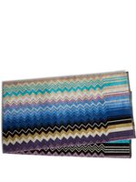 Missoni Home lot de 5 serviettes Giacomo - Bleu - thumbnail