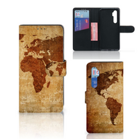 Xiaomi Mi Note 10 Lite Flip Cover Wereldkaart