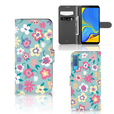 Samsung Galaxy A7 (2018) Hoesje Flower Power Samsung Galaxy A7 (2018) Hoesje Flower Power
