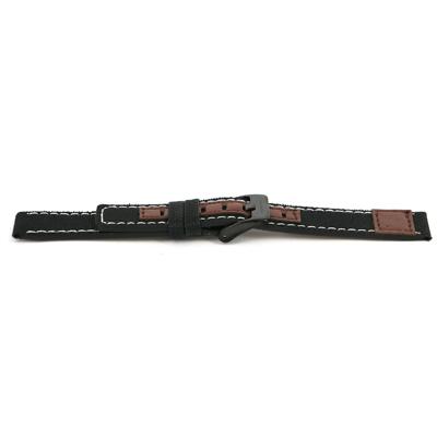 Horlogeband Coolwatch CS.245 Leder/Textiel Multicolor 16mm