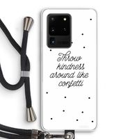 Confetti: Samsung Galaxy S20 Ultra Transparant Hoesje met koord
