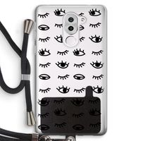 Eye pattern #2: Honor 6X Transparant Hoesje met koord