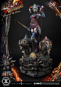 Dark Nights: Metal Museum Masterline Series Statue 1/3 Harley Quinn Who Laughs Concept Design by Caelos D`anda Deluxe Version 78 cm