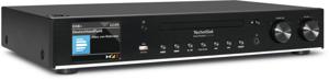 TechniSat DIGITRADIO 143 CD Radio-adapter DAB, DAB+, Internet, VHF (FM) AUX, Bluetooth, CD, USB, WiFi, Internetradio Incl. afstandsbediening, Wekfunctie Zwart