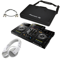 Pioneer DJ XDJ-RR + HDJ-X5BT wit + flightbag + XLR-kabelset