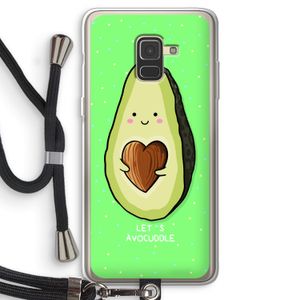 Avocuddle: Samsung Galaxy A8 (2018) Transparant Hoesje met koord