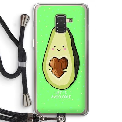 Avocuddle: Samsung Galaxy A8 (2018) Transparant Hoesje met koord