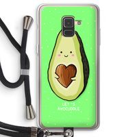 Avocuddle: Samsung Galaxy A8 (2018) Transparant Hoesje met koord