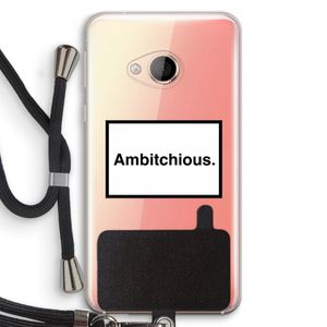 Ambitchious: HTC U Play Transparant Hoesje met koord
