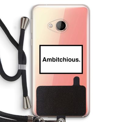 Ambitchious: HTC U Play Transparant Hoesje met koord