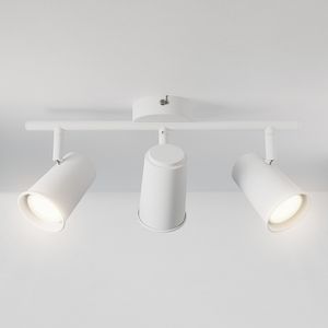 HOFTRONIC™ Riga LED Plafondlamp 3 spots Wit - Draaibaar en Dimbaar - 3 lichts - GU10 4000K neutraal wit - Plafondspot woonkamer en gang - Opbouwspot verlichting