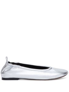 3.1 Phillip Lim ID metallic-finish ballerina shoes - Argent