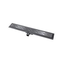 BWS Douchegoot Flens Met Uitneembare Haarfilter 80x7x6.7 cm Gunmetal Aqua Splash