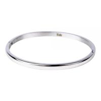 Kalli Bangle Armband Bol Glans 4 mm Zilver