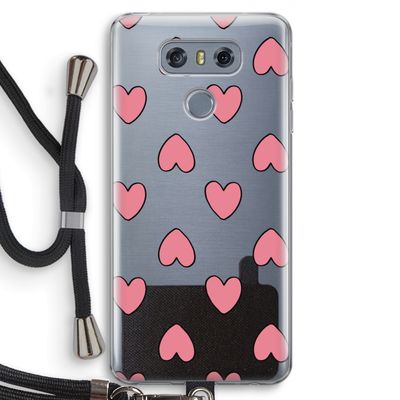 Ondersteboven verliefd: LG G6 Transparant Hoesje met koord