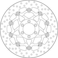 BREMBO Serie Oro remschijf, remschijven voor de moto, zwevend 78B408A7