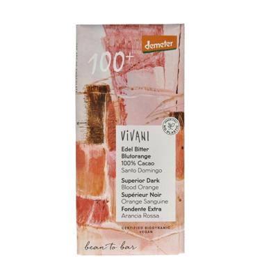 Chocolade Demeter puur 100% bloedsinaasappel bio