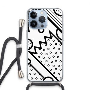 Pop Art #4: iPhone 13 Pro Transparant Hoesje met koord