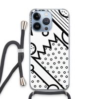 Pop Art #4: iPhone 13 Pro Transparant Hoesje met koord