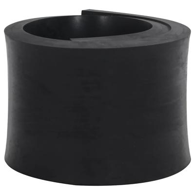 VidaXL Rubberen rand voor sneeuwploeg 120x15x2 cm zwart