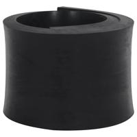 VidaXL Rubberen rand voor sneeuwploeg 120x15x2 cm zwart