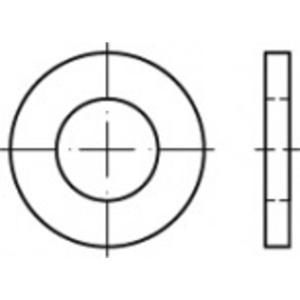 TOOLCRAFT Onderlegring Staal 1000 stuk(s) TO-5437164